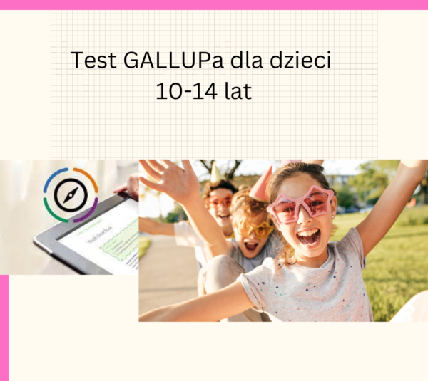 Logo testu 3 Test GALLUPa dla dzieci - sprawdź potencjał swojego dziecka!